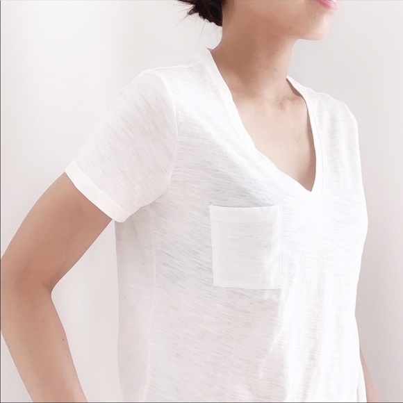 My Vintage Cotton V Neck Pocket Tee - Picture 4 of 8